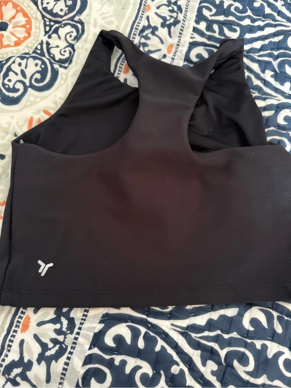Old Navy Black Racerback Crop Tank.  Girls size 6-7.  EUC.